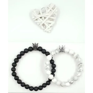 Kép 3/3 - Koronás  szerelmi karkötőpár "howlit"_2