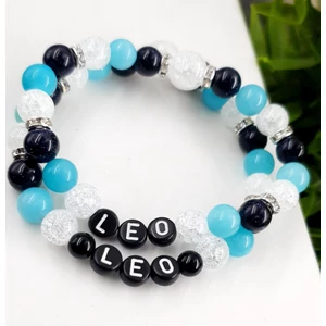 Kép 1/2 - Névvel ellátott ásványarkötő páros karkötő