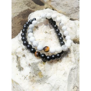 Kép 3/3 - Tigrisszem ásványkarkötőpár_2