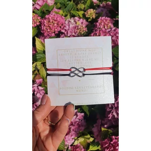 Kép 2/2 - Szerelmi fonal karkötő végtelen jellel_1 végtelenjel, végtelenfonat, végtelen, forever together