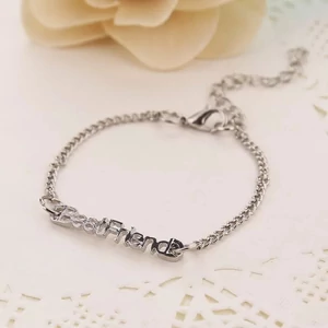 Kép 3/4 - "Best Friends" feliratos vékony barátság karkötő_2