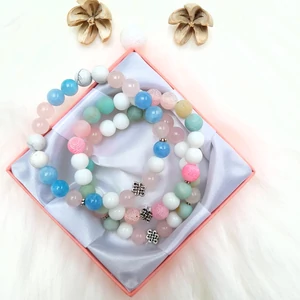 Kép 2/2 - Három részes Anya-Lánya ásványkarkötőszett