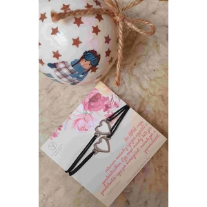 Kép 1/2 - Anya-Lánya karkötőpár szívhez szóló idézettel "szív"