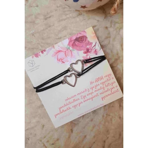 Kép 2/2 - Anya-Lánya karkötőpár szívhez szóló idézettel "szív"