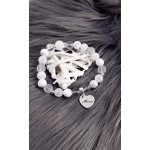 Kép 4/4 - "Mama" medálos kristály karkötő_2