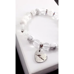 Kép 2/4 - "Mama" medálos kristály karkötő_1