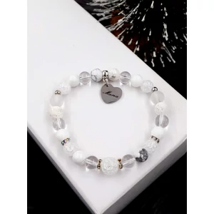 Kép 1/4 - "Mama" medálos kristály karkötő