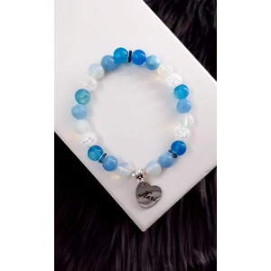 Kép 1/2 - "Keri" medálos kristály karkötő, keresztanya, keresztmama, keresztszülő