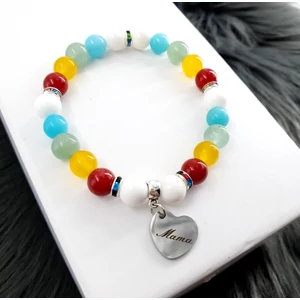 Kép 2/3 - "Mama" medálos ásványkarkötő_1