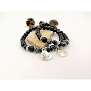 Kép 2/2 - "Dad&amp;Son" medálos apa-fia pároskarkötő_1