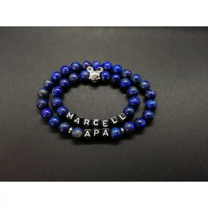 Kép 1/2 - Lazurit Apa-Fia karkötőpár