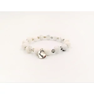 Kép 2/2 - Gravírozott "Szeretlek"  szivecske medálos ásványkarkötő_1