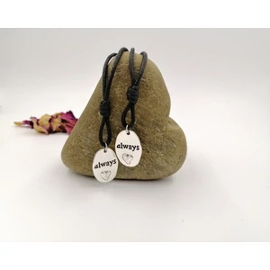 Kép 1/2 - "Always" örökké feliratos szerelmi nyakláncpár