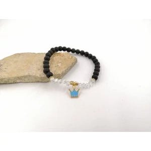 Kép 4/4 - Korona medálkás kristálykarkötő