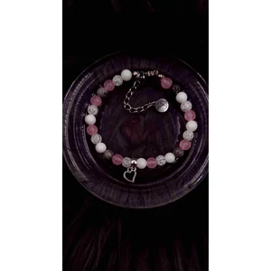 Kép 2/3 - Rose apró gyöngyös ásványkarkötő