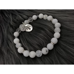 Kép 2/2 - "MY FAMILY MY LOVE" medálos ásványkarkötő