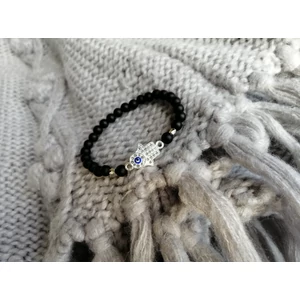 Kép 3/3 - LUXURY Hamsakéz medálos ásványkarkötő_2