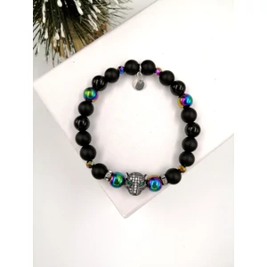 Kép 3/3 - Leopárdfej LUXURY ásványkarkötő_2