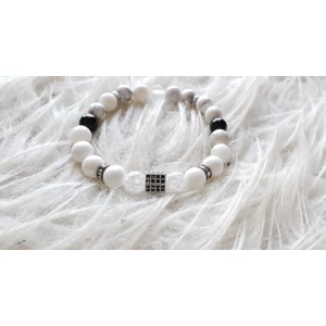 Kép 3/3 - Álomszép cirkon gömb LUXURY ásványkarkötő_2