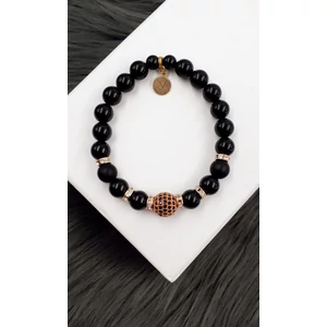 Kép 1/2 - LUXURY ásványkarkötő rosegold díszítássel