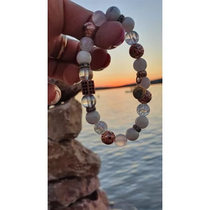 Kép 1/3 - Rosegold csoda LUXURY ásványkarkötő 