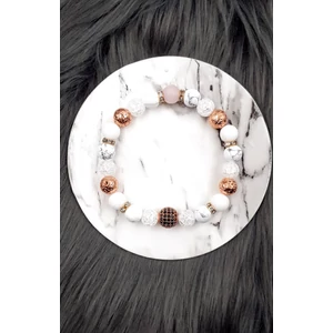 Kép 1/3 - Yvonne Design LUXURY ásványkarkötő &quot;rosegold&quot;
