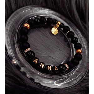 Kép 2/2 - Névvel elátott ásványkarkötő "rosegold"