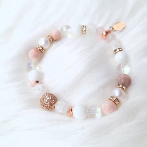 Kép 1/4 - Yvonne Design rosegold luxury ásványkarkötő