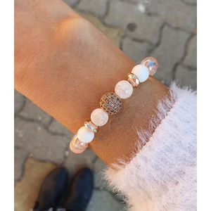 Kép 4/4 - Yvonne Design rosegold luxury ásványkarkötő