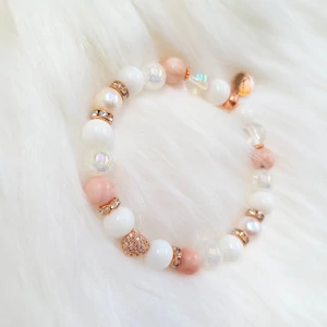 Kép 3/3 - ROSEGOLD szív luxury ásványkarkötő