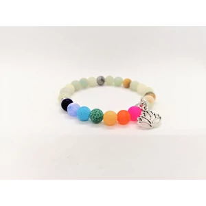 Kép 2/2 - Lótusz medálos amazonit 7 csakra karkötő_1