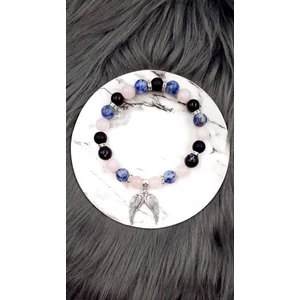 Kép 1/2 - "Nyugalom" karkötő dupla angyalszárny medállal