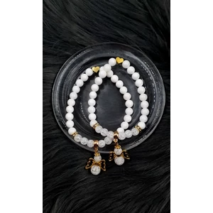 Kép 1/3 - Yvonne Design arany angyal Anya-Lánya karkötőpár