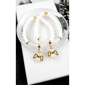 Kép 2/3 - Yvonne Design arany angyal Anya-Lánya karkötőpár