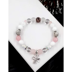 Kép 1/2 - Szívecskés angyal kristálykarkötő