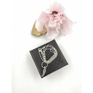 Kép 1/2 - Ezüstözött  nyaklánc  angyalszárny medállal