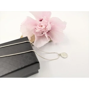 Kép 2/2 - Ezüstözött nyaklánc életfa medállal_1