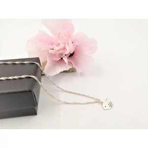 Kép 2/2 - Ezüstözött nyaklánc madárka medállal_1