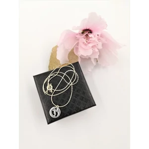 Kép 1/2 - Ezüstözött nyaklánc tappancs medállal