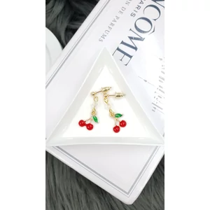 Kép 1/2 - "Cseresznye" gyöngyös fülbevaló 