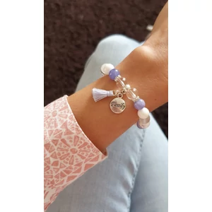 Kép 1/2 - "Family" medálkás kristálykarkötő 