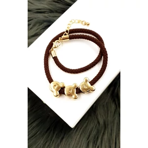 Kép 1/2 - Aranyszín Minnie zsinór karkötő/bokalánc