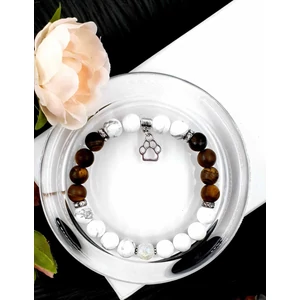 Kép 2/2 - Kutya tappancs medálkás ásványkarkötő