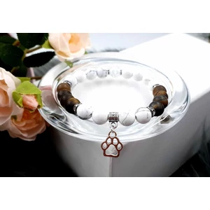 Kép 1/2 - Kutya tappancs medálkás ásványkarkötő