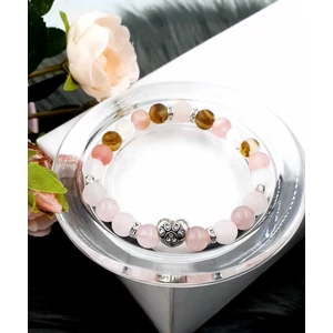 Kép 1/3 - Kutya szivecske tappancs medálkás ásványkarkötő