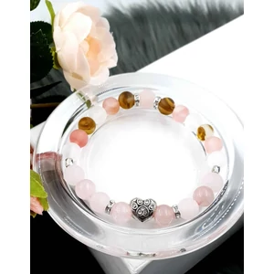 Kép 2/3 - Kutya szivecske tappancs medálkás ásványkarkötő