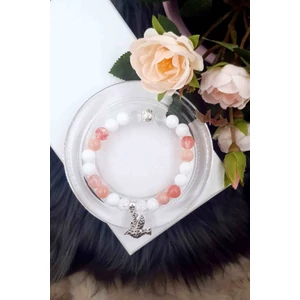 Kép 1/2 - Galamb medálos ásványkarkötő 