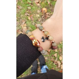 Kép 4/4 - Őszi hangulatú ásványkarkötő