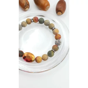 Kép 3/4 - Őszi hangulatú ásványkarkötő