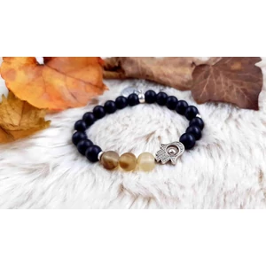 Kép 2/2 - Yvonne Design hamzsakéz ásványkarkötő  